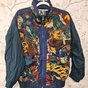 Vintage Multicolor RE SPORT SIZE MED WINDBREAKER